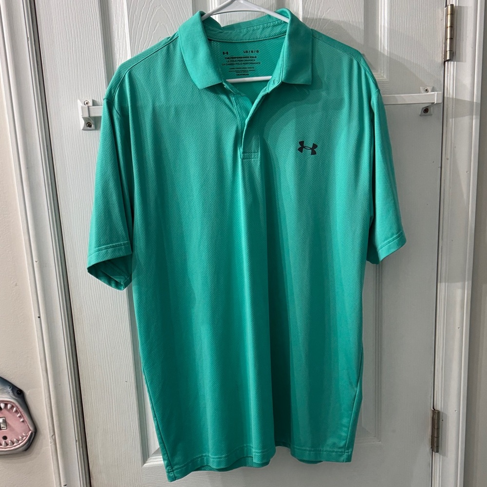 Under Armour Men's Teal Polo Shirt